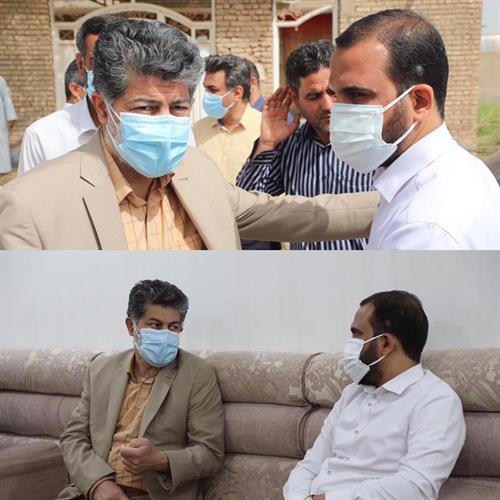 بازدید سرپرست شرکت آبفا خوزستان  و یوسفی نماینده اهواز از پروژه آبرسانی به روستای ام الطمیر