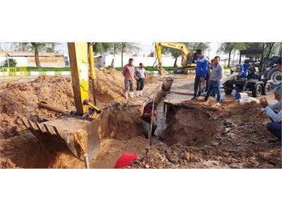 پایان عملیات تعمیر شبکه اصلی آب شهر اندیمشک